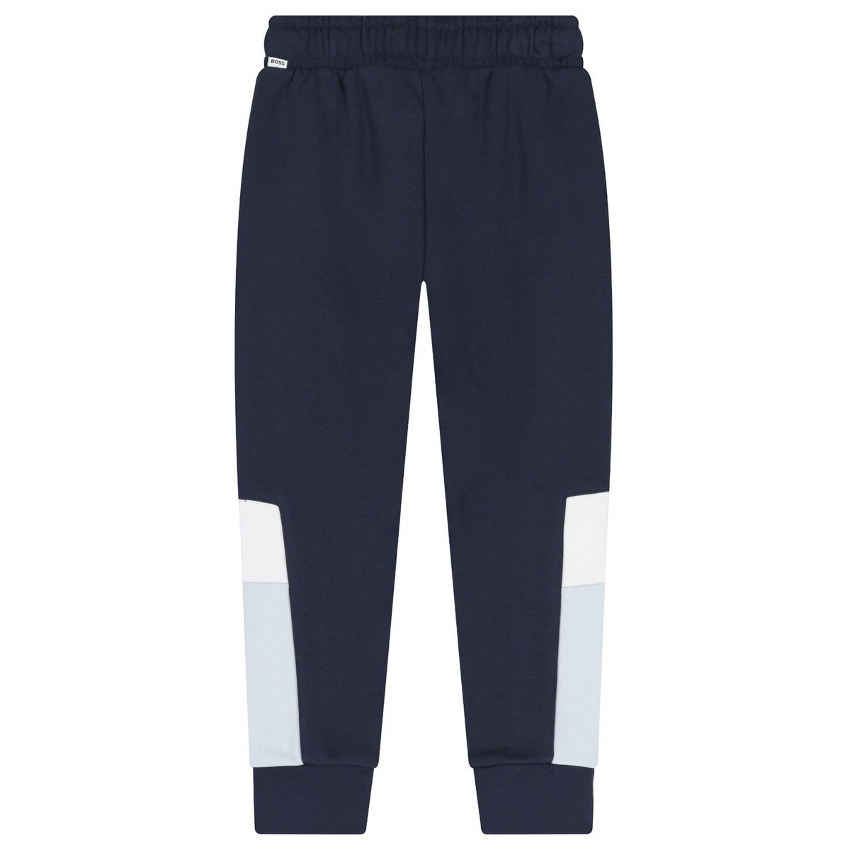 Boys Navy Track Bottom Patch Design