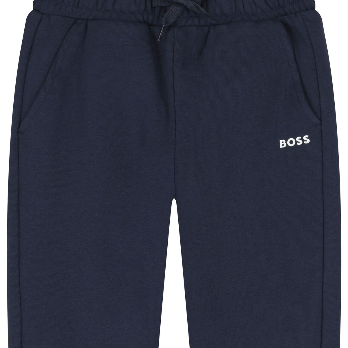 Boys Navy Track Bottom Patch Design