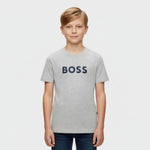 Boys Grey Logo T-Shirt