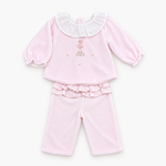 Ballerina Pink Velour Two Piece