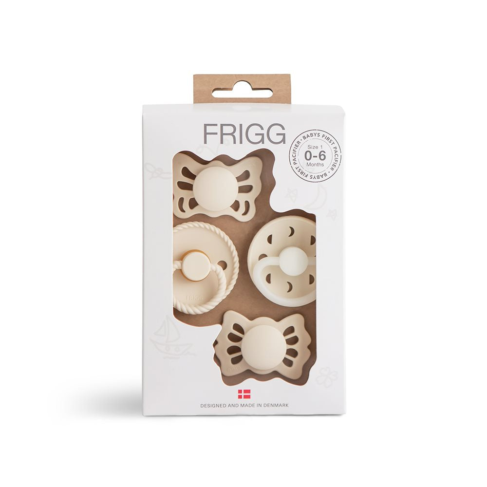 Frigg Baby's First pacifier 4-pack - Moonlight Cream | Casa Childrenswear