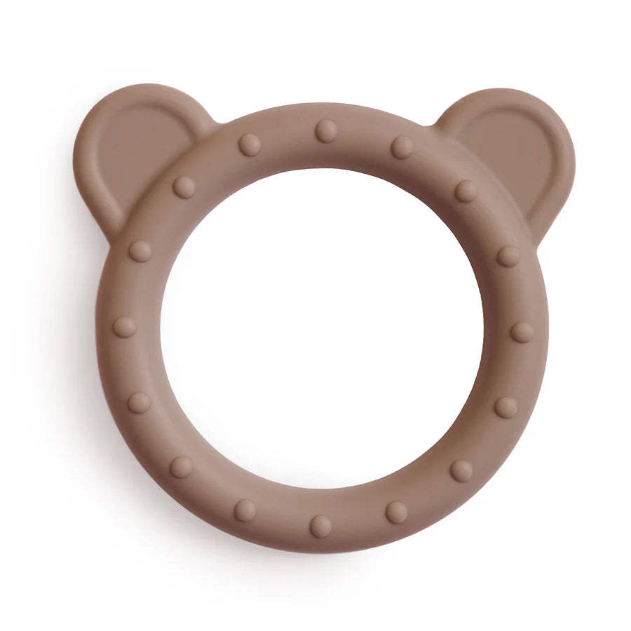 Mushie Bear Teether- Natural