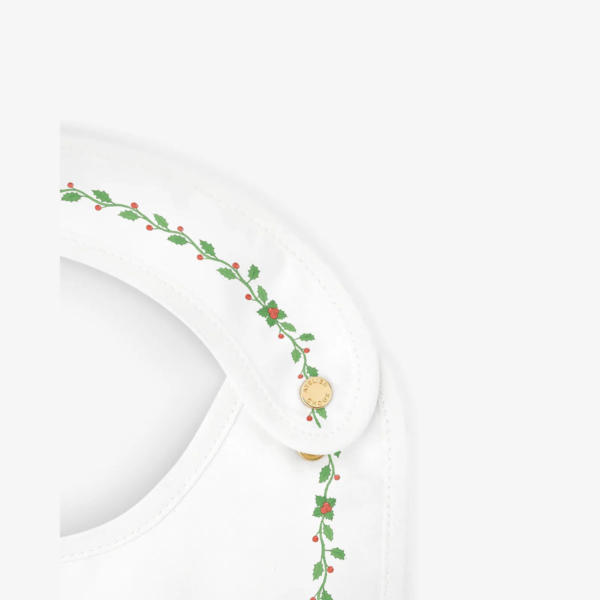 Atelier Choux Satin Bib - Christmas | Casa Childrenswear