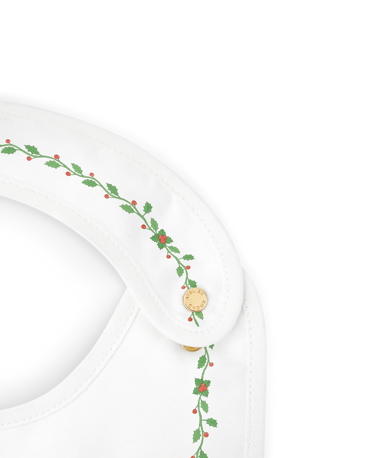 Atelier Choux Satin Bib - Christmas | Casa Childrenswear