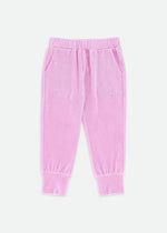 Angels Face Bijou Crystal Velour Jogger Orchid Pink | Casa Childrenswear
