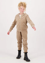 Angels Face Bijou Crystal Velour Jogger Sand | Casa Childrenswear