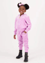 Angels Face Bijou Crystal Velour Jogger Orchid Pink | Casa Childrenswear