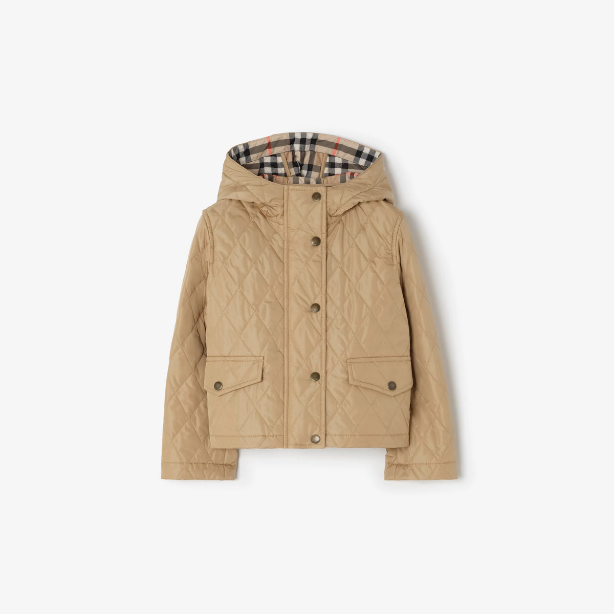 Girls Quilted Nylon Parka