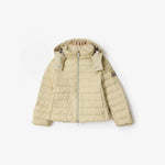 Burberry Girls White Short Puffer | Casa Childrenswear