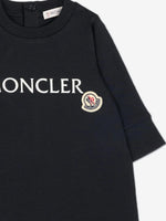 Moncler Enfant Baby Boys Navy Logo Romper | Casa Childrenswear