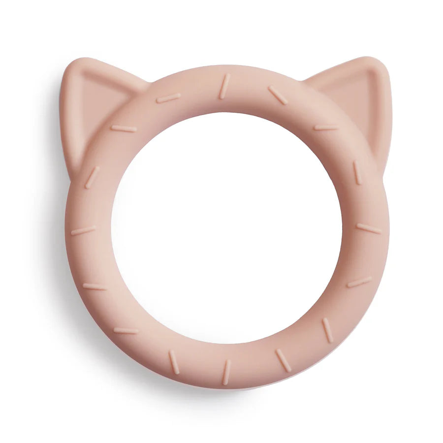 Mushie Cat Teether- Blush | Casa Childrenswear