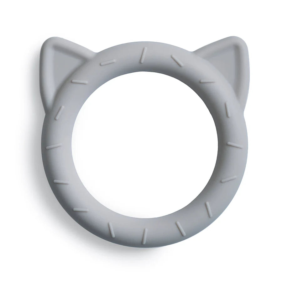 Mushie Cat Teether- Stone | Casa Childrenswear