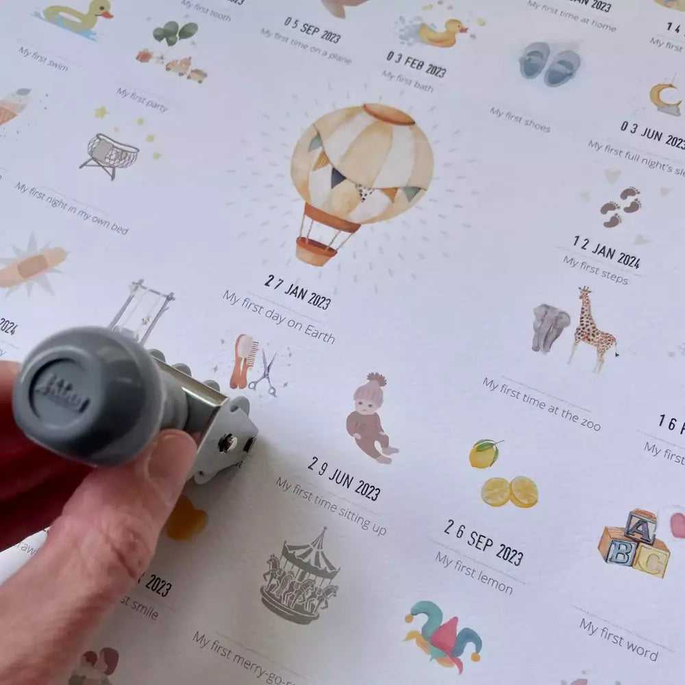 My Baby Days All my Firsts 'Balloon' print | Casa Childrenswear