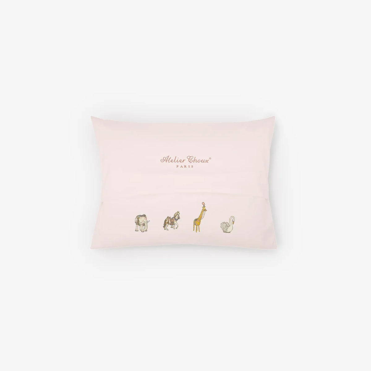 Atelier Choux Satin Cushion Cover- Carousel Pink (30x40) | Casa Childrenswear