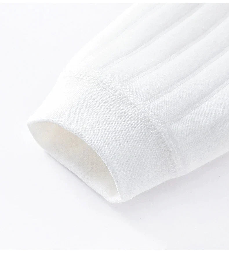 Teddy Bear White Boucle Wrap Babygrow