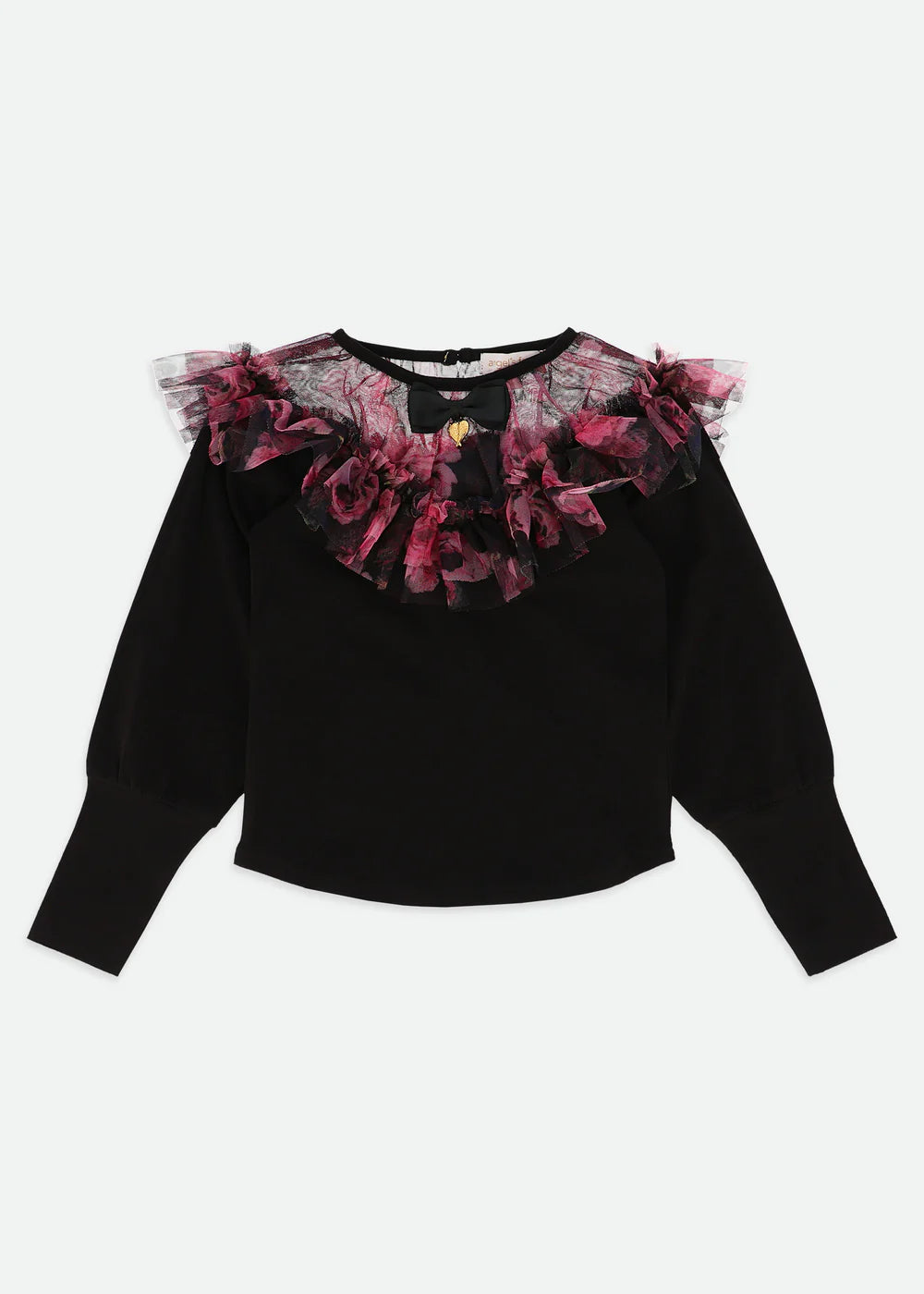 Angels Face Deidre Kew Tulle Top Black | Casa Childrenswear
