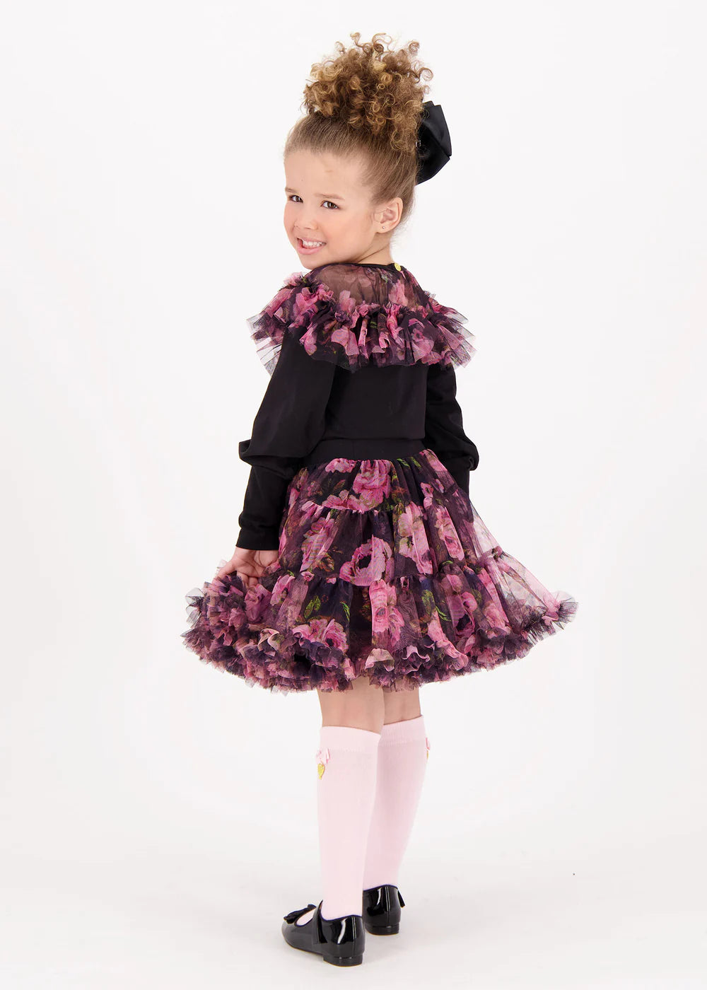 Angels Face Deidre Kew Tulle Top Black | Casa Childrenswear