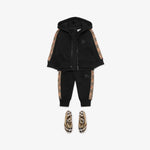 Baby Boys Black Zip-Up Hoodie