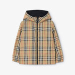 Burberry Boys Beige Reversible Check Jacket | Casa Childrenswear