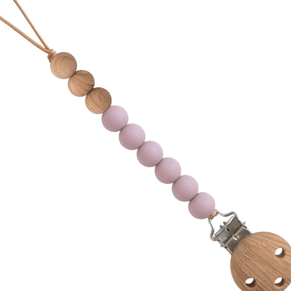 Mushie Pacifier Clips - Eva Mauve | Casa Childrenswear