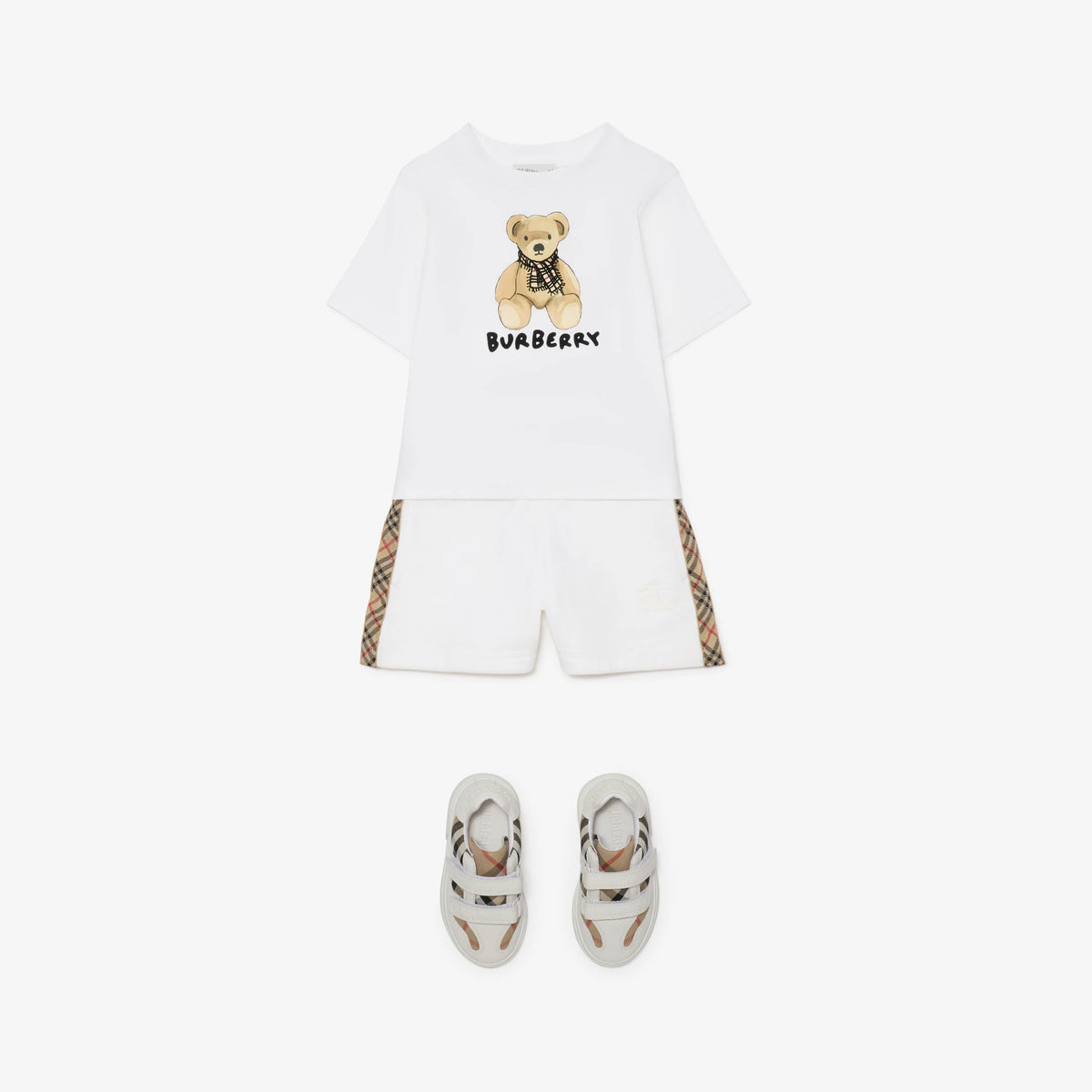 Burberry Baby White Teddy T-Shirt | Casa Childrenswear