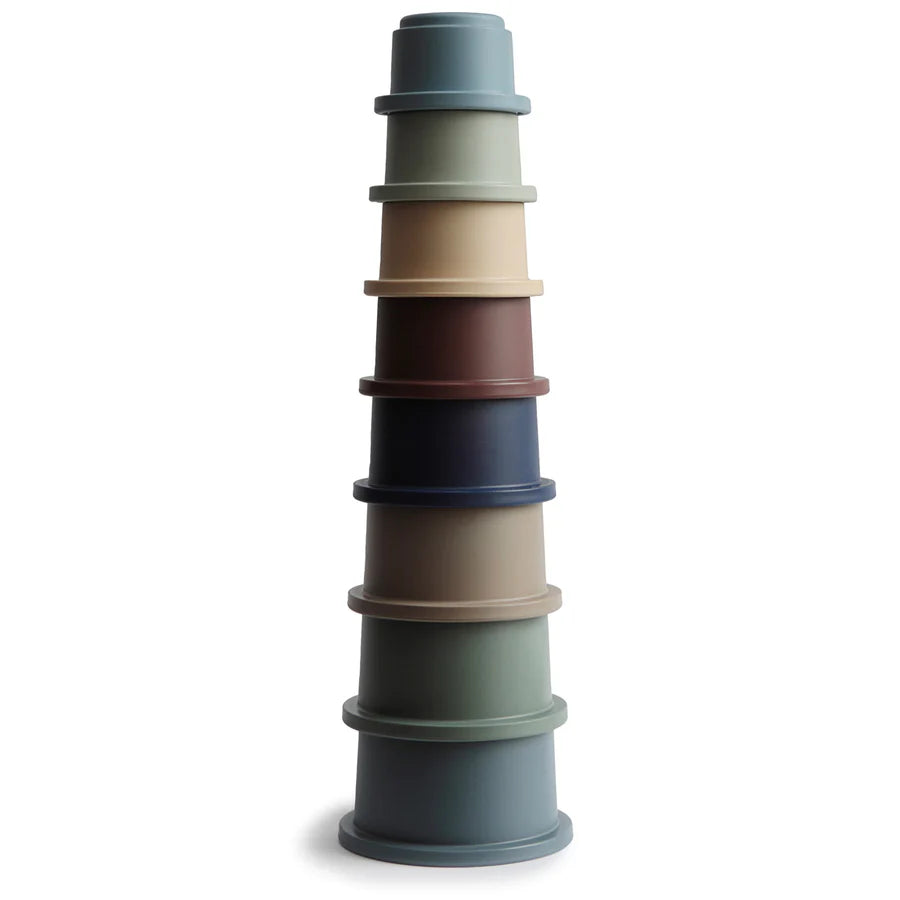 Mushie Stacking Cups- Forest | Casa Childrenswear