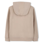 Hugo Boys Zip Thru Stone Hooded Sweatshirt | Casa Childrenswear