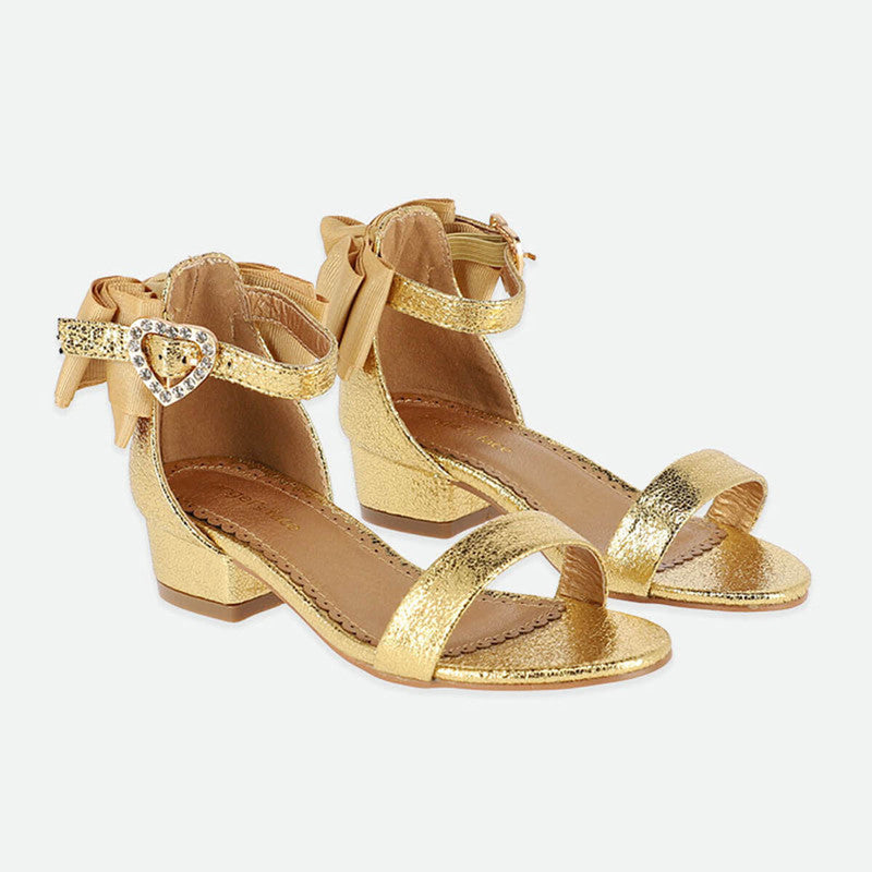 Angels Face Elice Gold Shoe | Casa Childrenswear