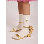 Angels Face Elice Gold Shoe | Casa Childrenswear