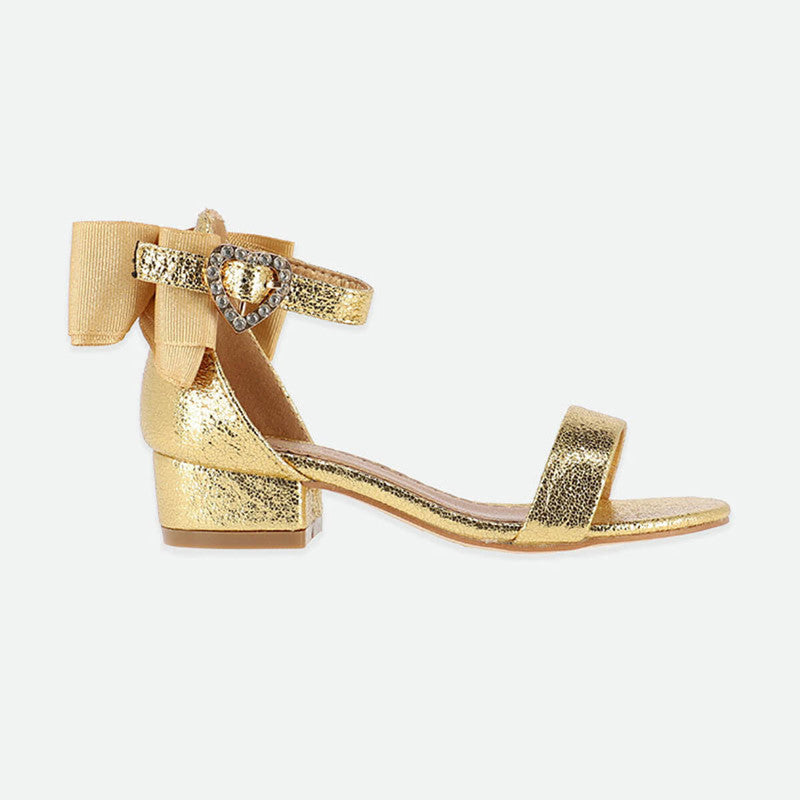 Angels Face Elice Gold Shoe | Casa Childrenswear