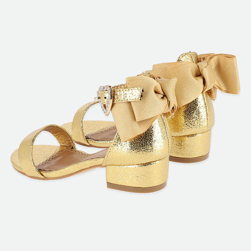 Angels Face Elice Gold Shoe | Casa Childrenswear