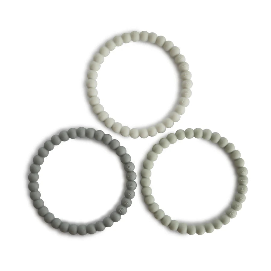 Mushie Pearl Teether Bracelets 3-Pack 3 | Casa Childrenswear