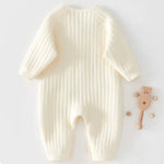 Cozy Crew Club Teddy Bear Cream Boucle Wrap Babygrow | Casa Childrenswear