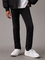 Calvin Klein Black Mid Rise Slim Jeans | Casa Childrenswear