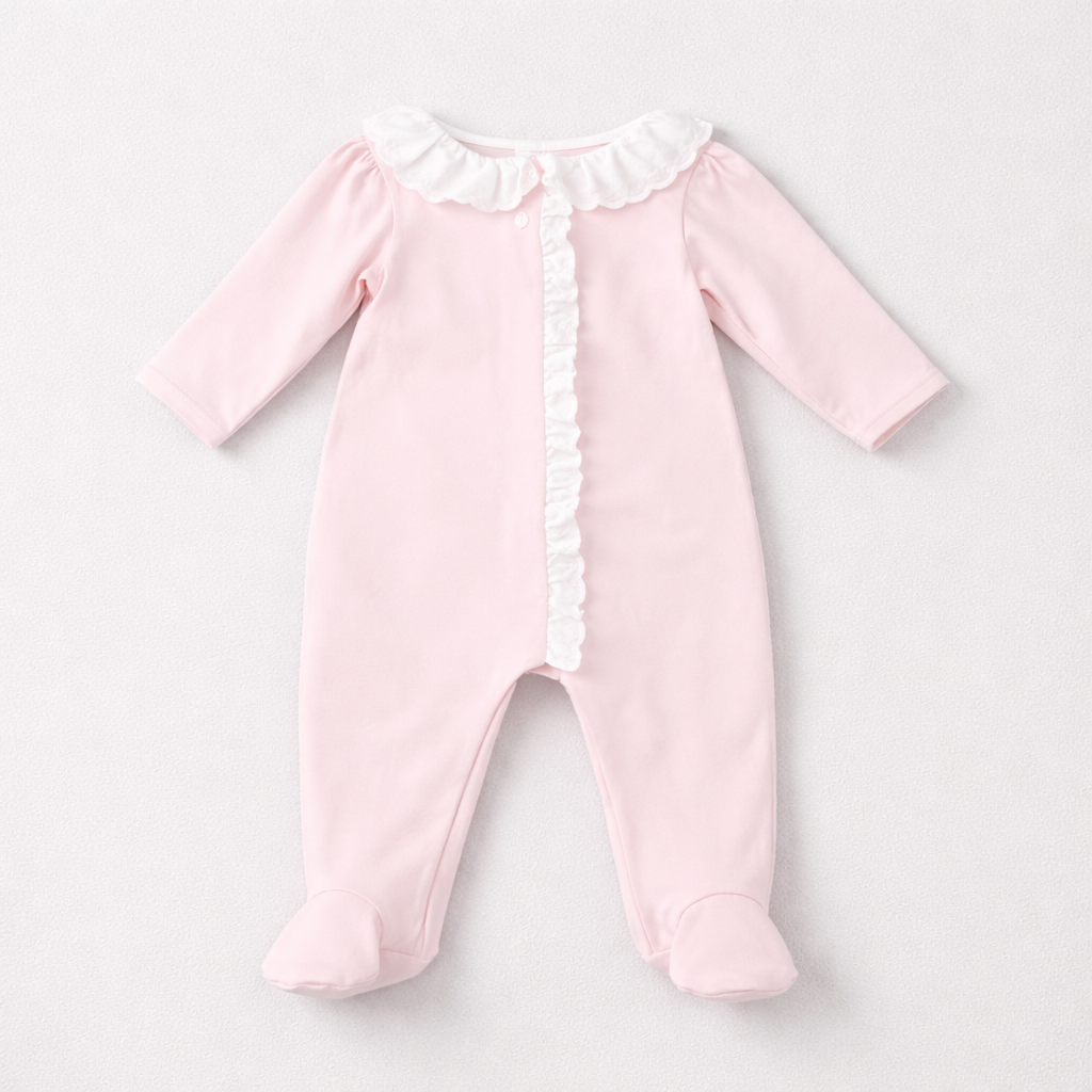 Patachou Baby Girl Babygrow with Front Frill | Casa Childrenswear