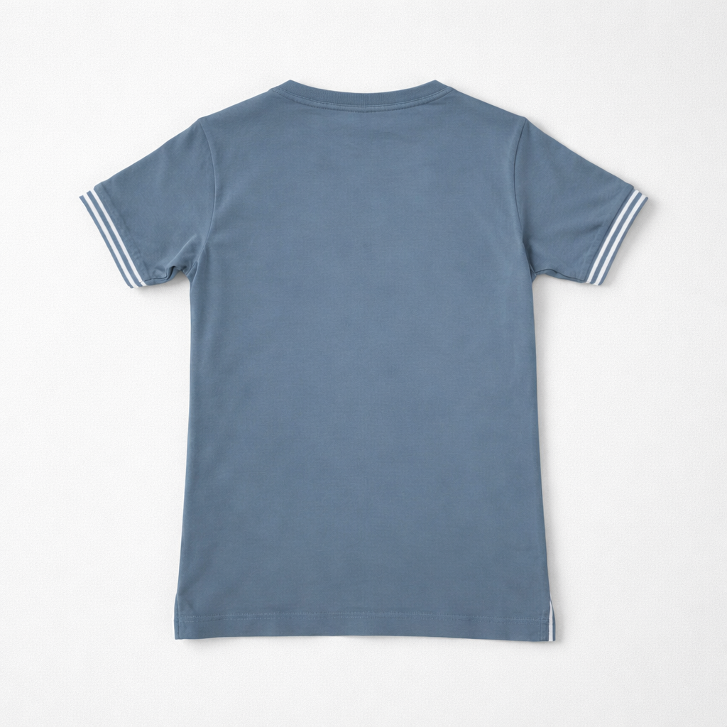 Stone Island Blue Compass Logo T-Shirt | Casa Childrenswear
