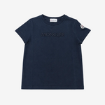 Moncler Enfant Girls Black T-Shirt | Casa Childrenswear