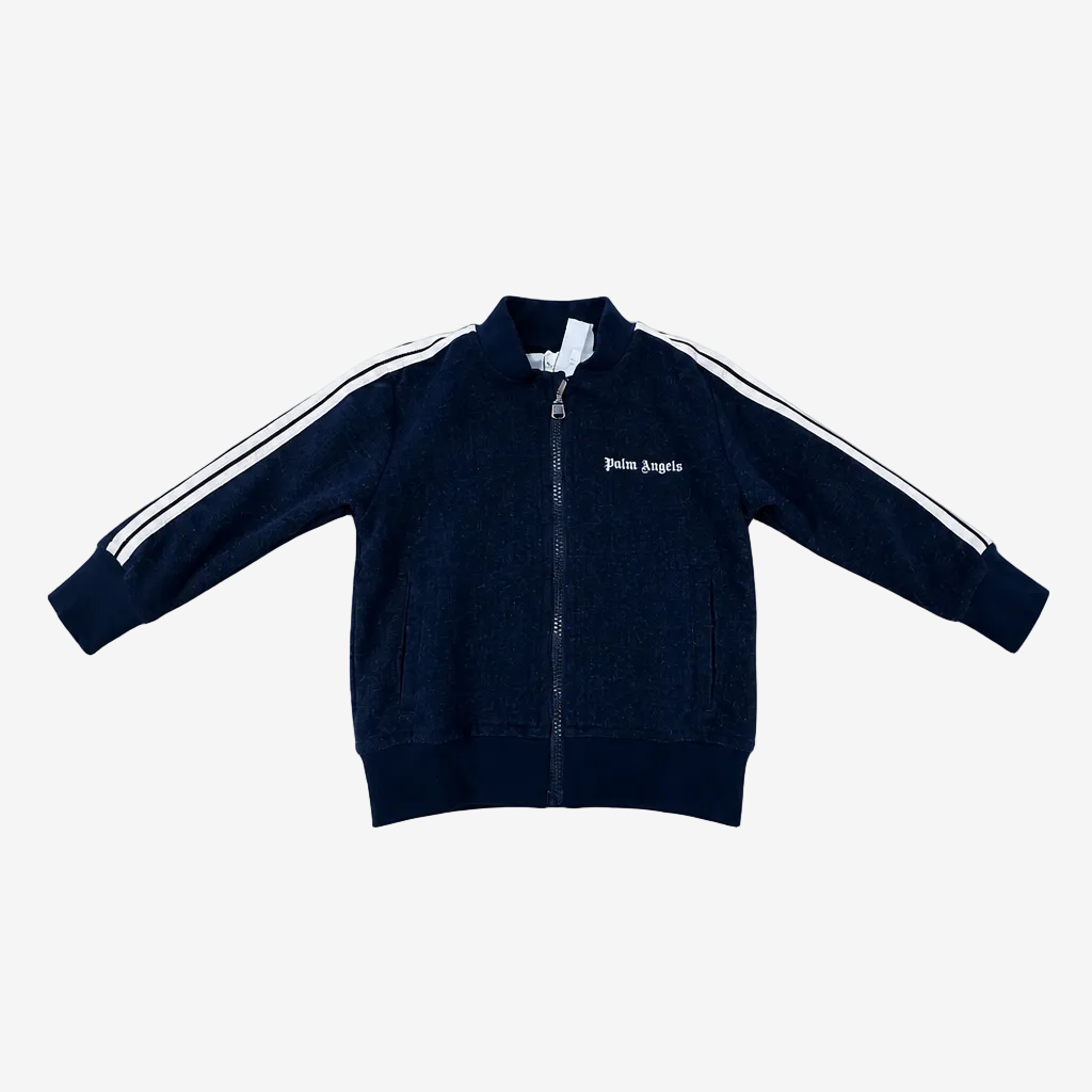 Palm Angels Baby Boys Blue Denim Jacket - front view