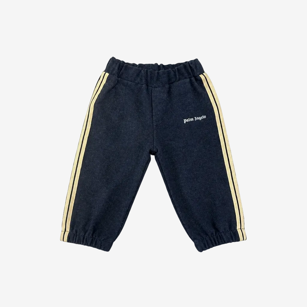 Palm Angels Baby Boys Blue Denim Bottoms - front view