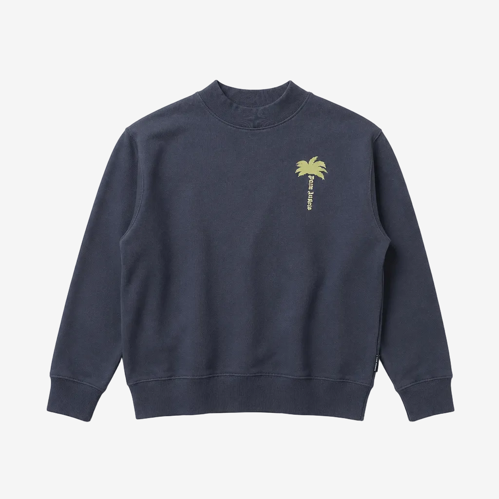 Palm Angels Boys Navy Palm Sweatshirt - front view