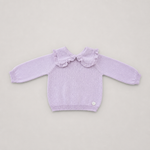 Martin Aranda Infant Girls Pink Sweater Set - sweater front view