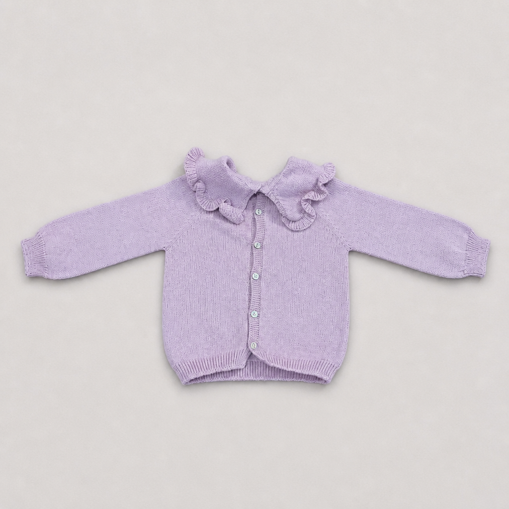 Martin Aranda Infant Girls Pink Sweater Set - sweater back view