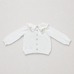 Martin Aranda Infant Girls Ivory Sweater Set - sweater back view