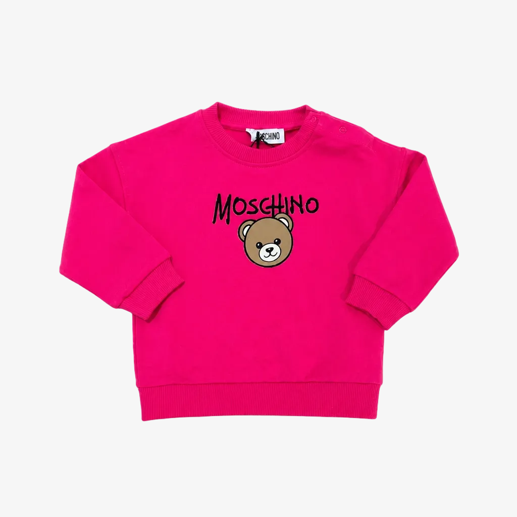 Moschino Infant Girls Pink Sweatshirt - front view