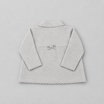 Girls Beige Knitted Cardigan