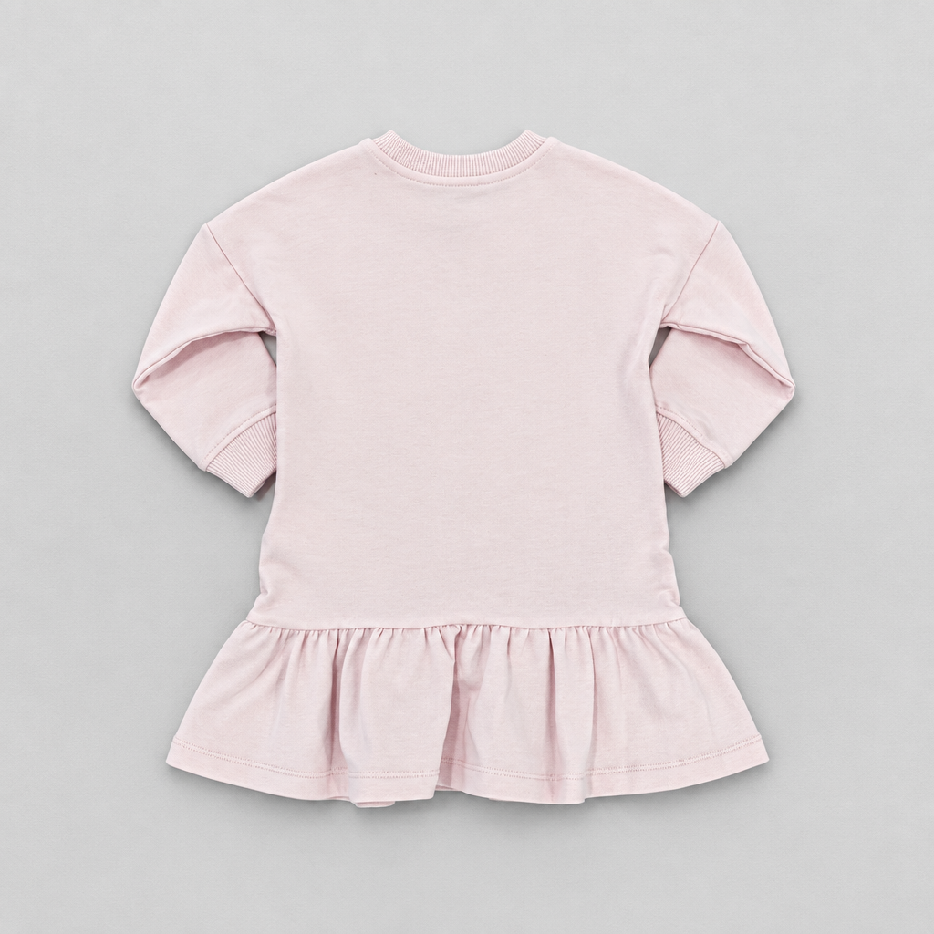 Girls Pink Jersey Dress
