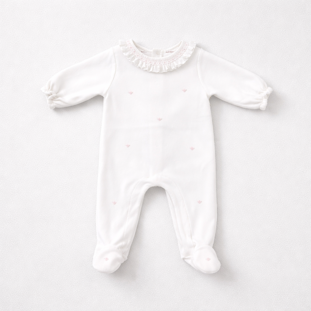 Adriana Mae Graziella Roses Footie | Casa Childrenswear
