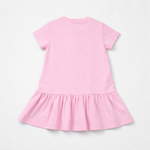 Moschino Baby Girls Pink Cotton Heart Dress | Casa Childrenswear