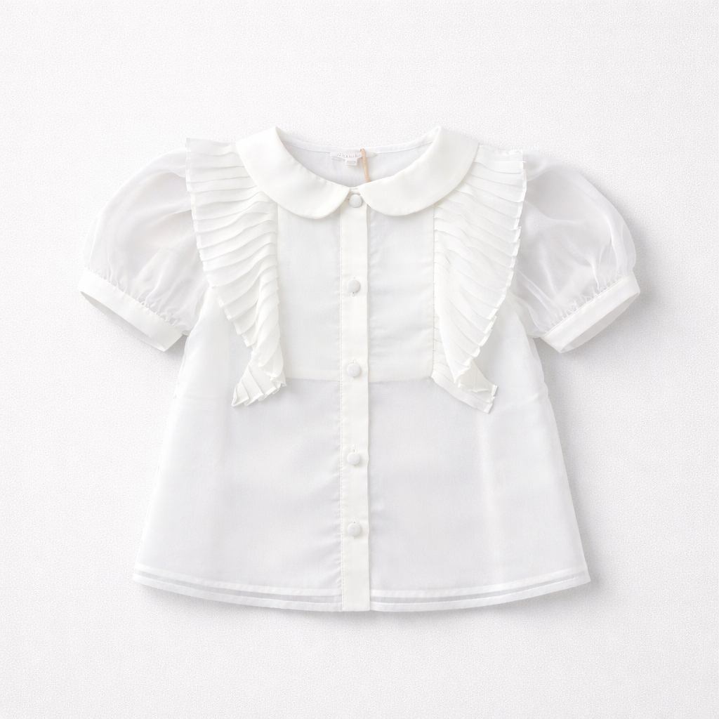 Patachou Girls White Woven Blouse | Casa Childrenswear