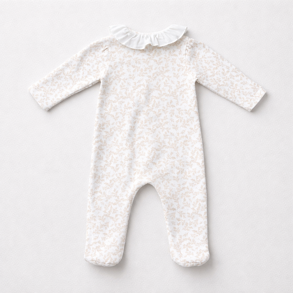 Patachou Baby Girl Printed Babygrow with Frill Collar | Casa Childrenswear